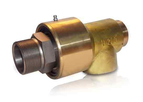 The standard supply provides the rotating nipple threaded cilindrical GAS right or left. On the request we supply other standard. Standard seal (graphite vs. stainless steel) in used for air and for water or hydraulic oil, seal of silicon carbide vs. silicon carbide in suggested. For liquid at pressure more than 60 bar (870 PSI) please contact our technician