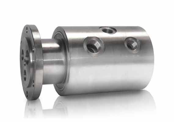 The IH Series is used in a variety of fields such as control of a rotating pneumatic or hydraulic cylinder, for multistation tables or for use in a rotating cooling cylinder. The number of directions is based on customer needs as well as the attachment (threading and dimension of flange). Ball bearings guarantee the alignment.