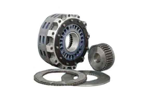Spring actuated, air released, for mounting with horizontal axis, torques up  to  127.000 Nm.